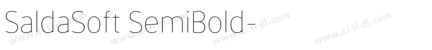 SaldaSoft SemiBold字体转换